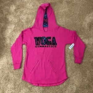 WOGA PINK GYMNASTICS HOODIE SZ YL - NWT